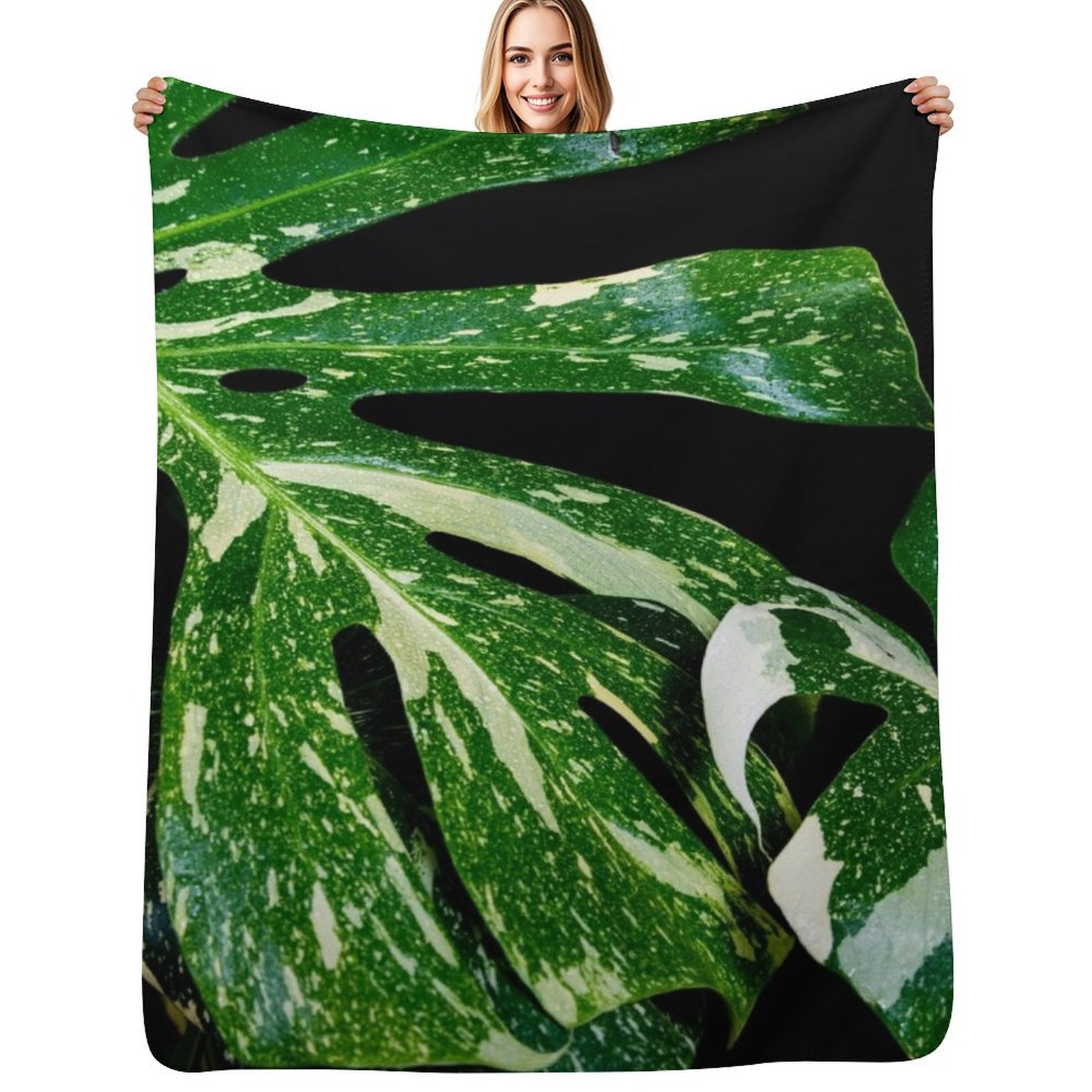 Monstera Thai Constellation - Плед Monstera Thai Constellation, изготовленный на