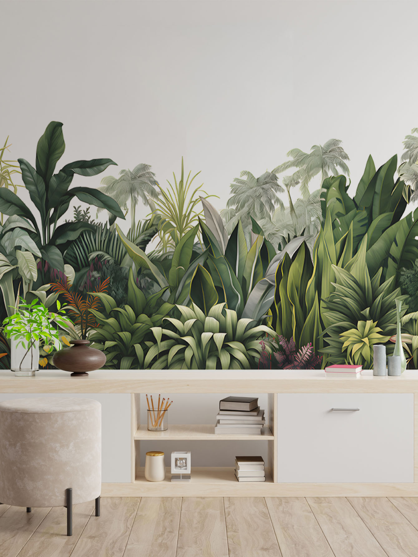 Monstera Thai Constellation - 2 шт. наклейки на стену с