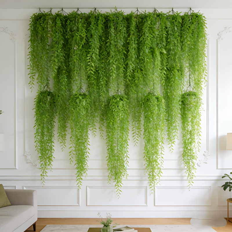String Of Pearls Plant - Набор из 10 искусственных висячих растений: